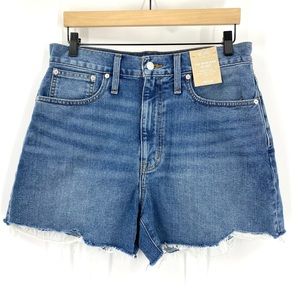 NEW Madewell Mom Jean Denim Shorts sz 30